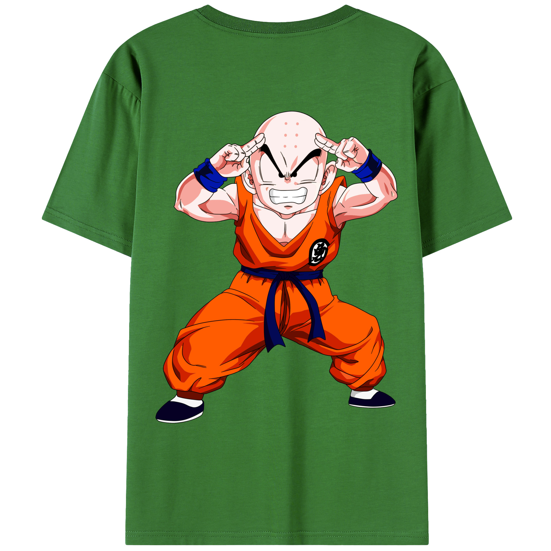 （画像用） ドラゴンボール クリリン DRAGON BALL krillin レディース半袖Tシャツ(バックプリント)